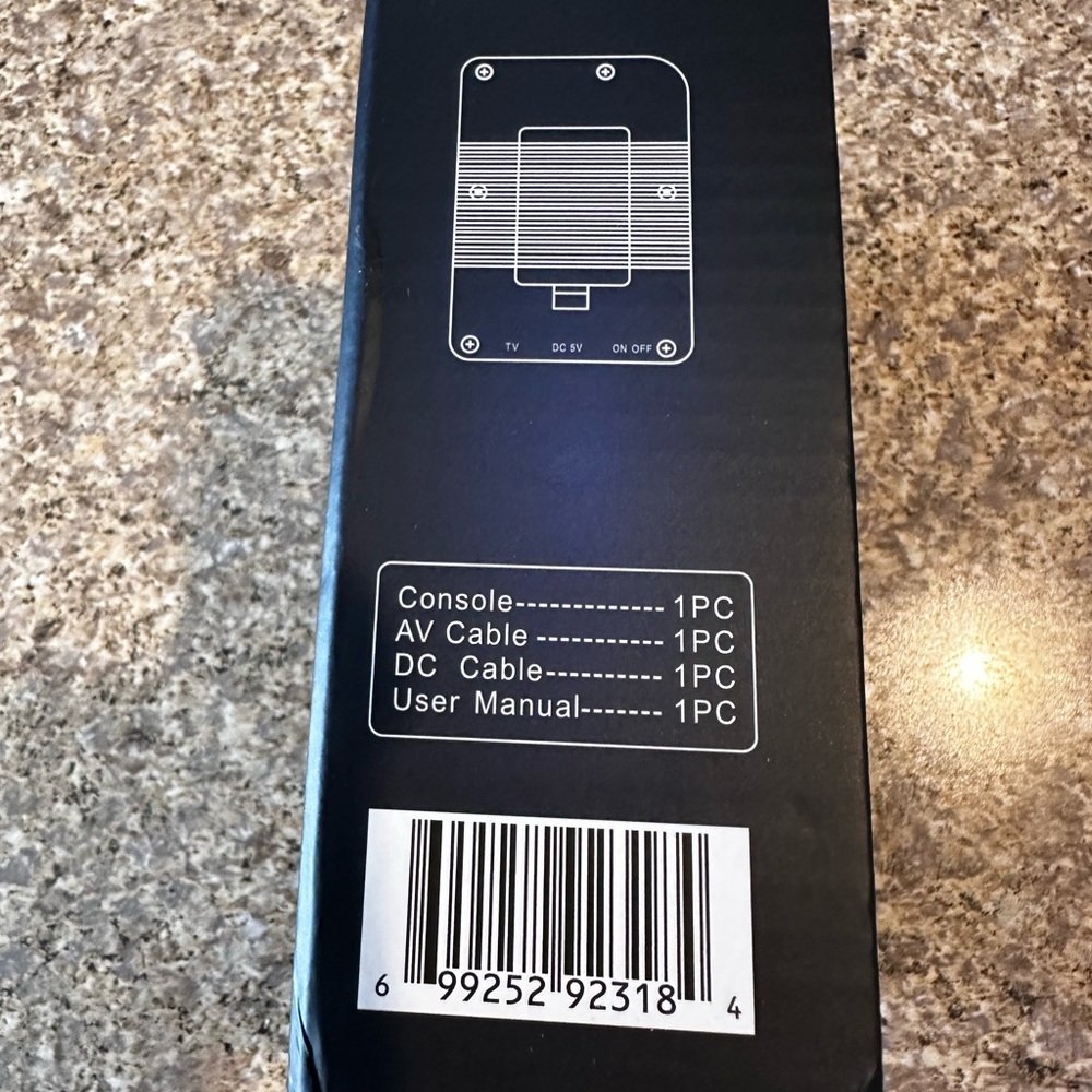 Retro Handheld Game Console - Black - Picture 2 of 5